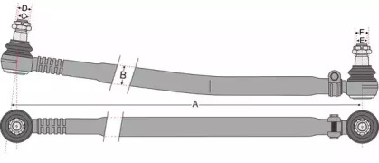 Штанга - тяга JURATEK JSS1176A