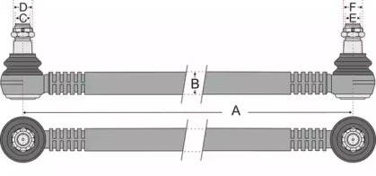 Штанга - тяга JURATEK JSS1256A