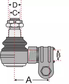 Шарнир JURATEK JSS2507A