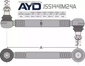 Стойка JURATEK JSS1441M24A