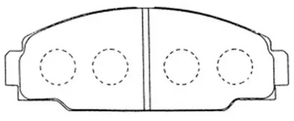 Комплект тормозных колодок FIT FP0125