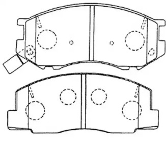 Комплект тормозных колодок FIT FP0263