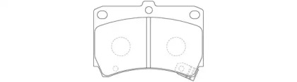 Комплект тормозных колодок FIT FP0466