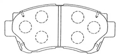 Комплект тормозных колодок FIT FP0476