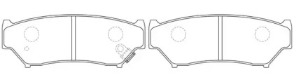 Комплект тормозных колодок FIT FP0556