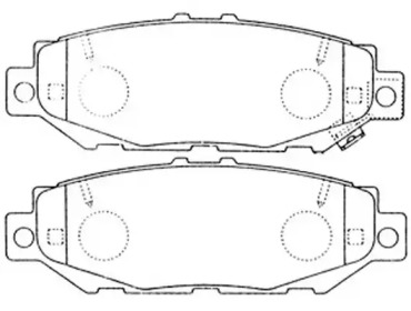 Комплект тормозных колодок FIT FP0572