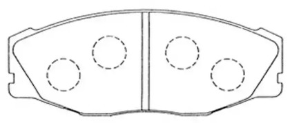 Комплект тормозных колодок FIT FP0604