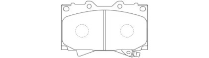 Комплект тормозных колодок FIT FP0772