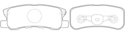 Комплект тормозных колодок FIT FP0868