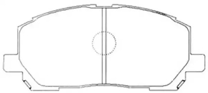 Комплект тормозных колодок FIT FP0884