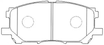 Комплект тормозных колодок FIT FP1005