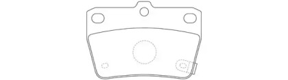 Комплект тормозных колодок FIT FP1051