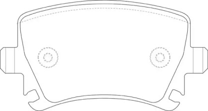 Комплект тормозных колодок FIT FP1108