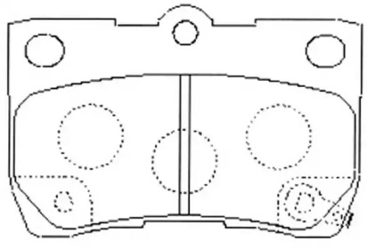 Комплект тормозных колодок FIT FP1113