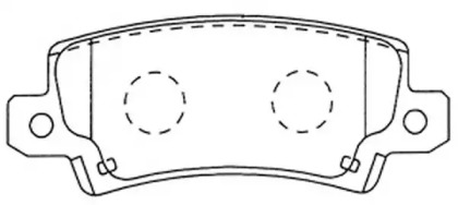 Комплект тормозных колодок FIT FP1216