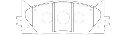 Комплект тормозных колодок FIT FP1222