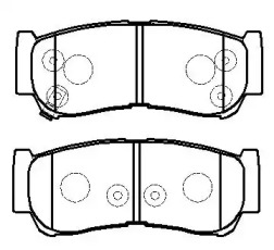 Комплект тормозных колодок FIT FP1297