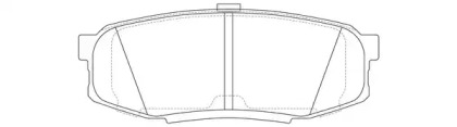 Комплект тормозных колодок FIT FP1304