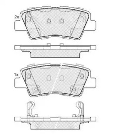 Комплект тормозных колодок FIT FP1313