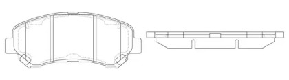 Комплект тормозных колодок FIT FP1338