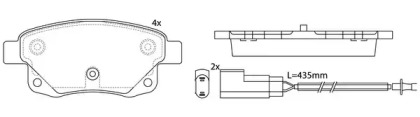 Комплект тормозных колодок FIT FP1502E