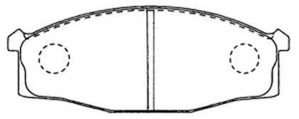 Комплект тормозных колодок FIT FP2107