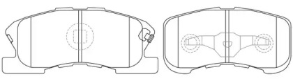 Комплект тормозных колодок FIT FP6168