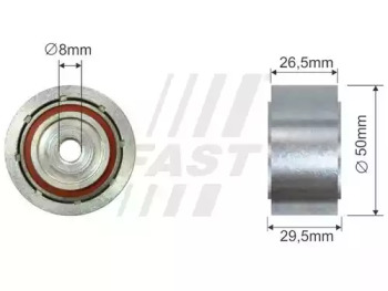 Ролик FAST FT44555