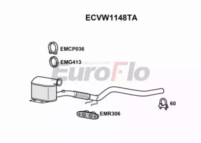 Катализатор EuroFlo ECVW1148TA