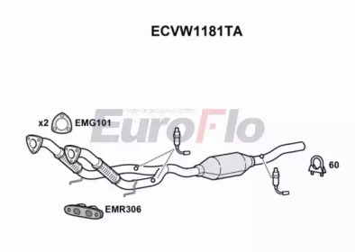 Катализатор EuroFlo ECVW1181TA