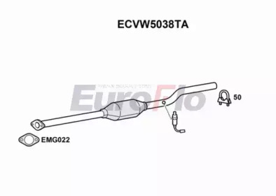 Катализатор EuroFlo ECVW5038TA