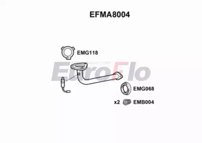 Трубка EuroFlo EFMA8004