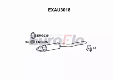 Амортизатор EuroFlo EXAU3018