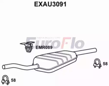 Амортизатор EuroFlo EXAU3091