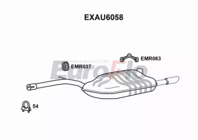 Амортизатор EuroFlo EXAU6058