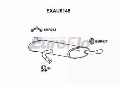 Амортизатор EuroFlo EXAU6145