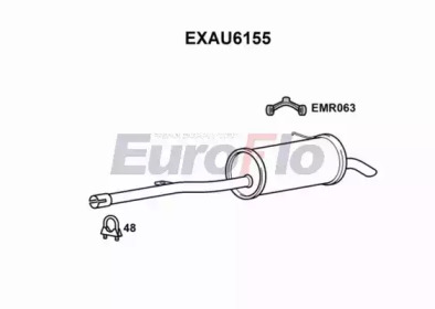 Амортизатор EuroFlo EXAU6155