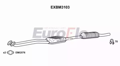 Амортизатор EuroFlo EXBM3103