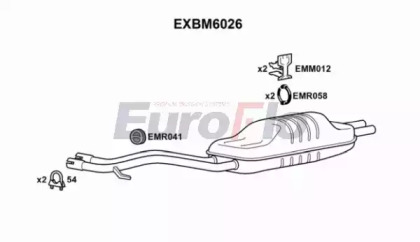 Амортизатор EuroFlo EXBM6026