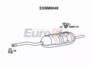 Амортизатор EuroFlo EXBM6049