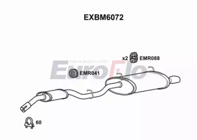 Амортизатор EuroFlo EXBM6072