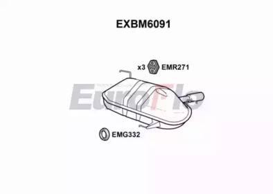 Амортизатор EuroFlo EXBM6091