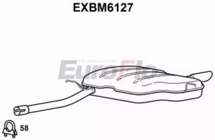 Амортизатор EuroFlo EXBM6127