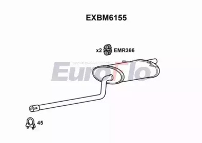 Амортизатор EuroFlo EXBM6155