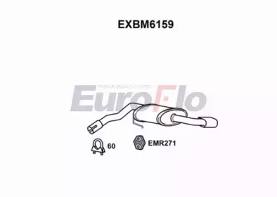 Амортизатор EuroFlo EXBM6159