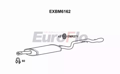 Амортизатор EuroFlo EXBM6162