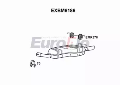 Амортизатор EuroFlo EXBM6186