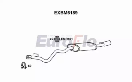 Амортизатор EuroFlo EXBM6189