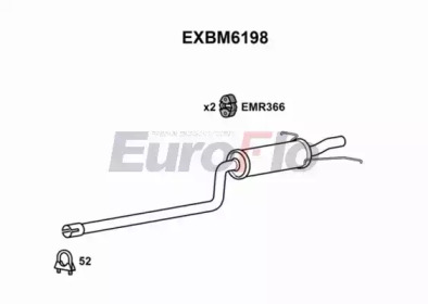 Амортизатор EuroFlo EXBM6198