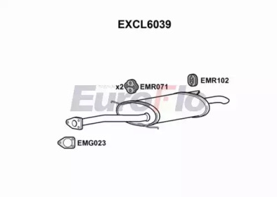 Амортизатор EuroFlo EXCL6039